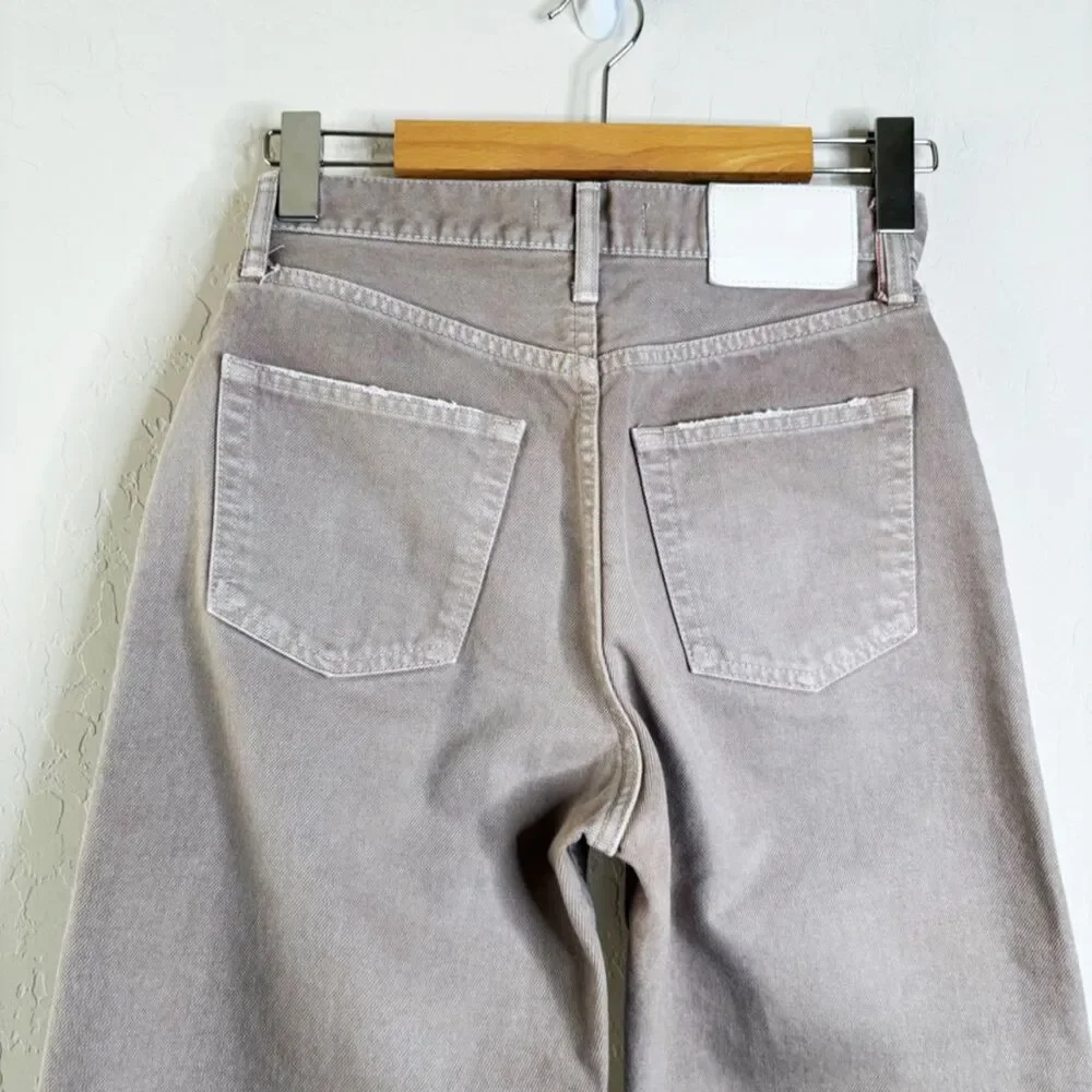 Moussy High Rise Ankle Crop Jeans